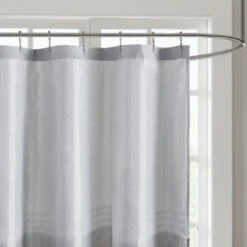 Hampton Park Ramsey Shower Curtain In Grey -Home Decoration Series 64735772 4