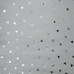 Hampton Park Zoey 72" X 72" Metallic Printed Shower Curtain In Grey And Silver -Home Decoration Series 64735939 2