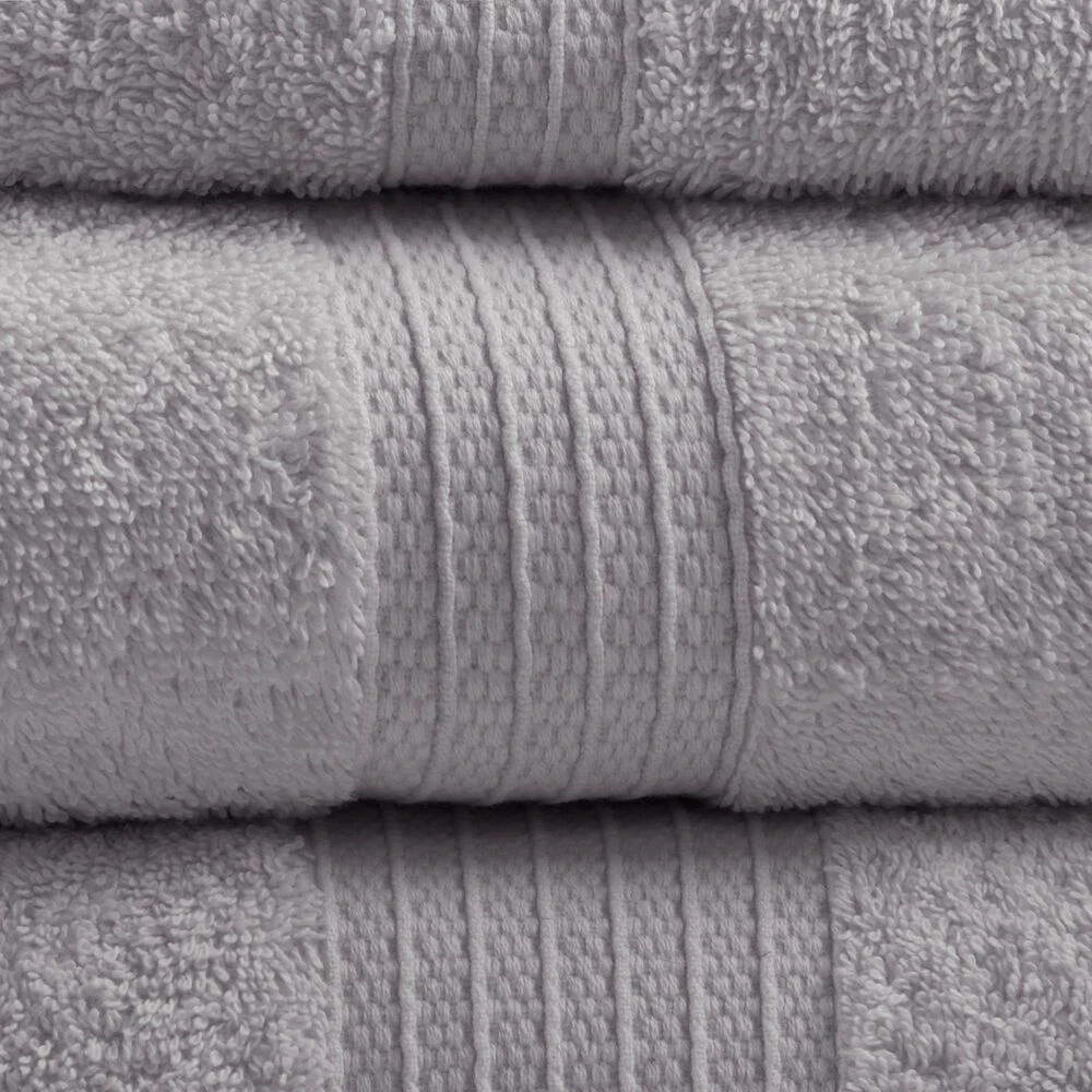 Hampton Park Organic 6-Piece Cotton Towel Set In Grey 5 Hampton Park Organic 6-Piece Cotton Towel Set In Grey - Image 3