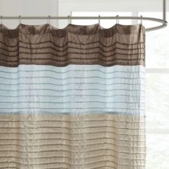 Hampton Park Amherst 72" X 72" Shower Curtain In Blue -Home Decoration Series 64736150 3