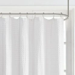 Hampton Park Arlo Shower Curtain In White -Home Decoration Series 64736283 3