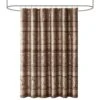 Hampton Park Bellagio 72" X 72" Shower Curtain In Brown -Home Decoration Series 64736366 1