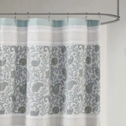 Hampton Park Dawn Shower Curtain In Aqua 9 Hampton Park Dawn Shower Curtain In Aqua -Home Decoration Series 64736416 4