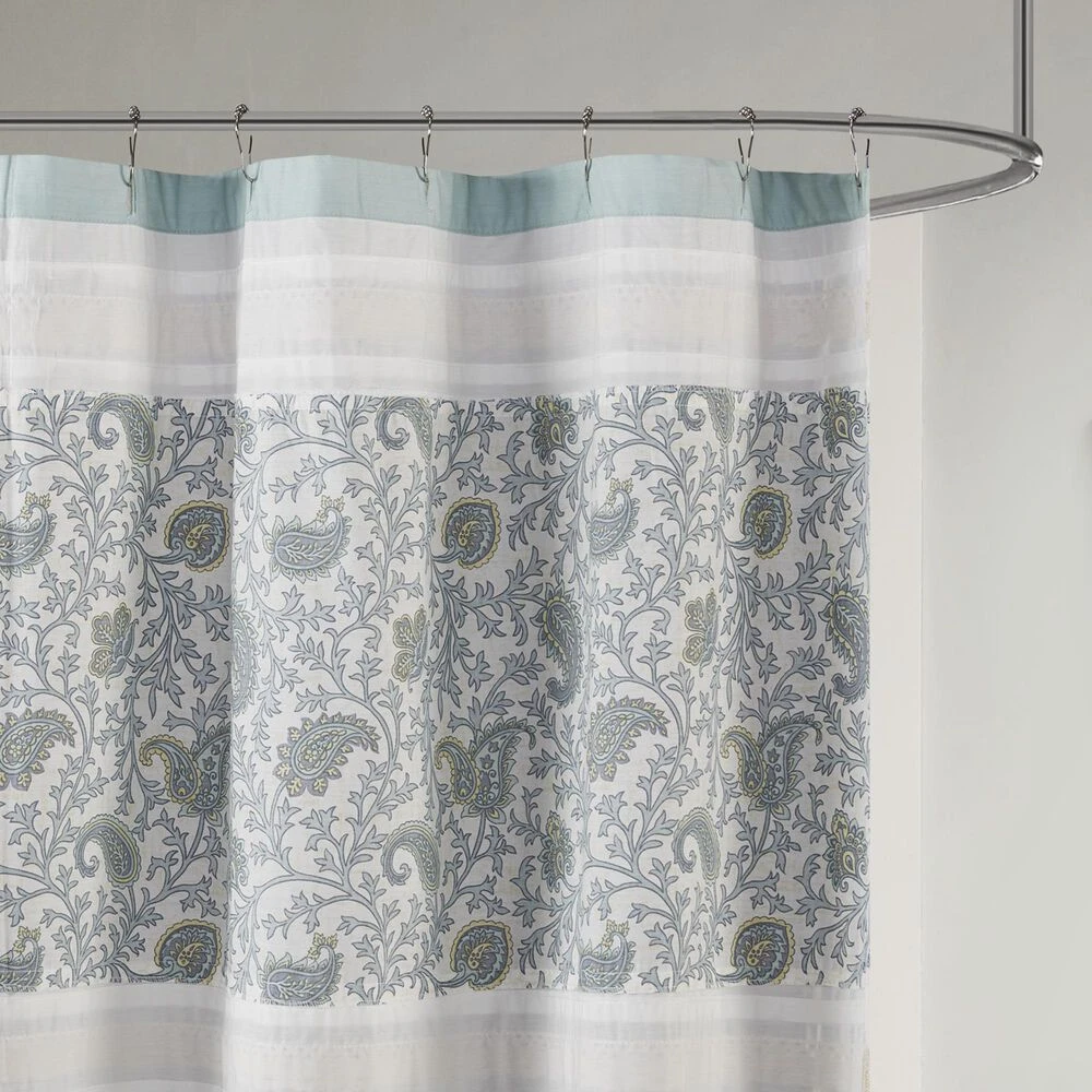 Hampton Park Dawn Shower Curtain In Aqua 6 Hampton Park Dawn Shower Curtain In Aqua - Image 4