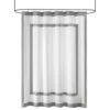 Hampton Park Greyson Shower Curtain In White And Grey -Home Decoration Series 64736473 1