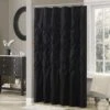 Hampton Park Laurel Shower Curtain In Black -Home Decoration Series 64736499 1