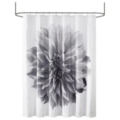 Hampton Park Norah 72" X 72" Shower Curtain In Grey