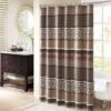 Hampton Park Princeton Shower Curtain In Red -Home Decoration Series 64736663 1