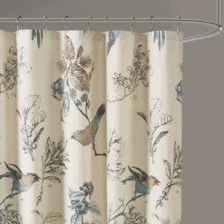 Hampton Park Quincy Shower Curtain In Khaki -Home Decoration Series 64736671 3