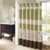 Hampton Park Serene Shower Curtain In Green -Home Decoration Series 64736705 1