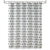 Hampton Park Sophie 72" X 72" Shower Curtain In Black And White -Home Decoration Series 64736754 1
