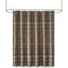Hampton Park Zara 72" X 72" Jacquard Shower Curtain In Brown -Home Decoration Series 64736895 1