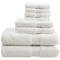 Hampton Park 8-Piece Bath Towel Set In Cream