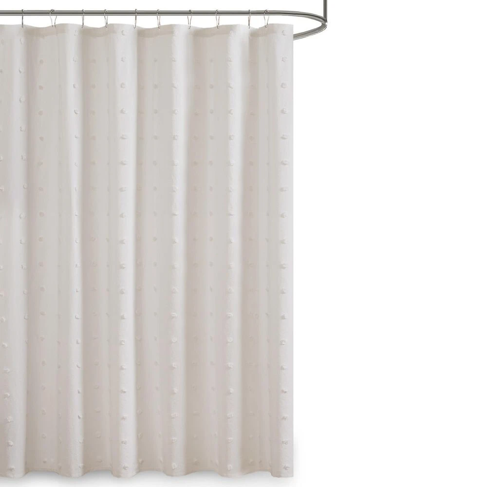 Hampton Park Brooklyn 72" X 70" Shower Curtain In Ivory 3 Hampton Park Brooklyn 72" X 70" Shower Curtain In Ivory