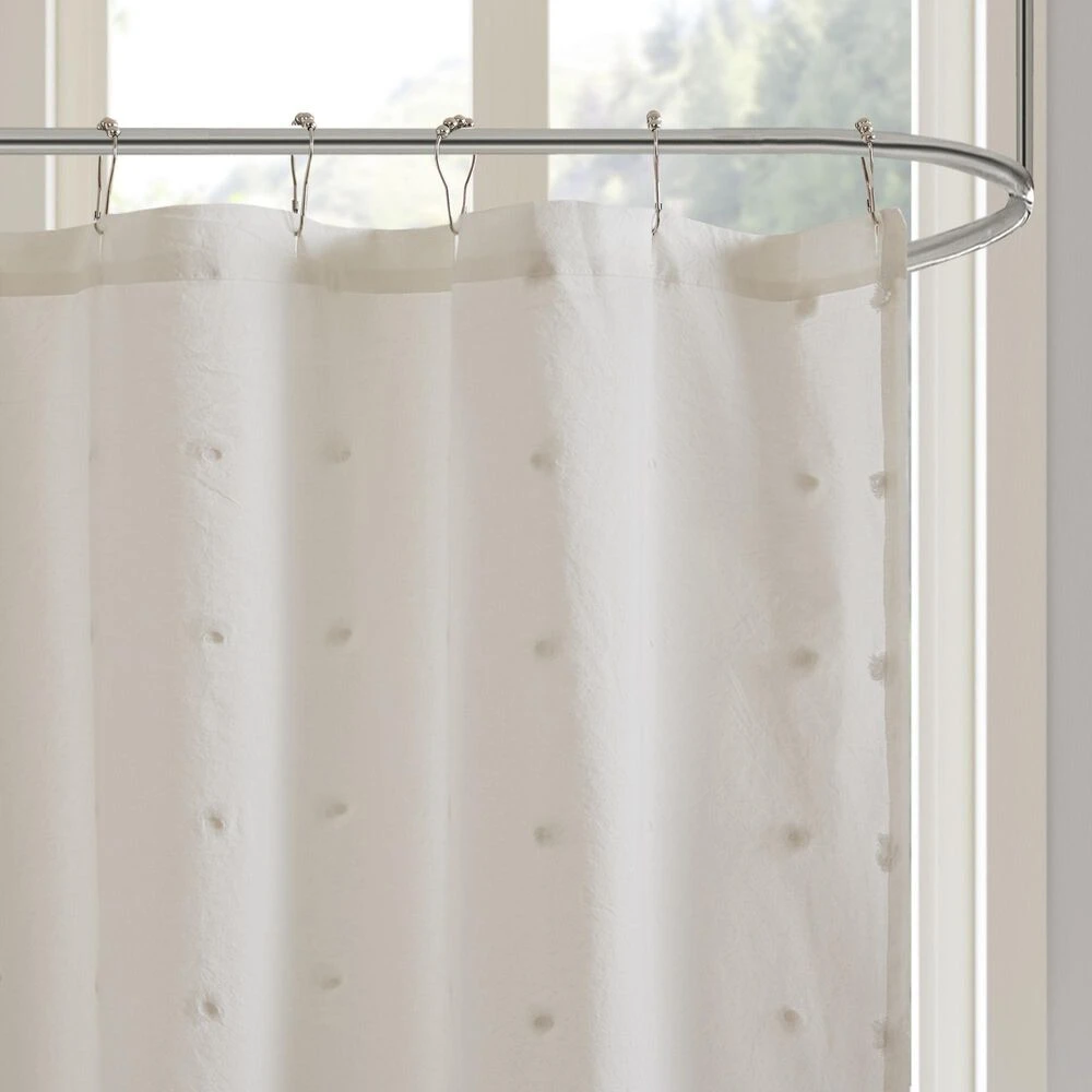 Hampton Park Brooklyn 72" X 70" Shower Curtain In Ivory 6 Hampton Park Brooklyn 72" X 70" Shower Curtain In Ivory - Image 4