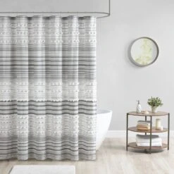 Hampton Park Calum Shower Curtain In Grey -Home Decoration Series 64737265 4