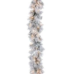 The Gerson Company 9' Spruce Garland With LED Lights