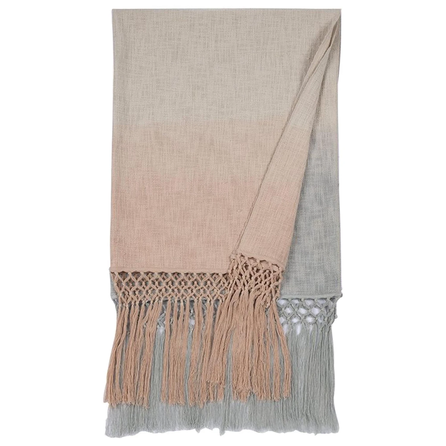 Shiraleah Aria Ombre Throw In Blush, White And Grey 3 Shiraleah Aria Ombre Throw In Blush, White And Grey