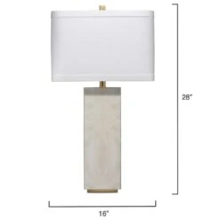 Splendor Living Reflection Table Lamp In Grey And Gold Leaf -Home Decoration Series 64904253 7