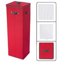 Timberlake Wrapping Paper Storage Organizer In Red -Home Decoration Series 64933856 7