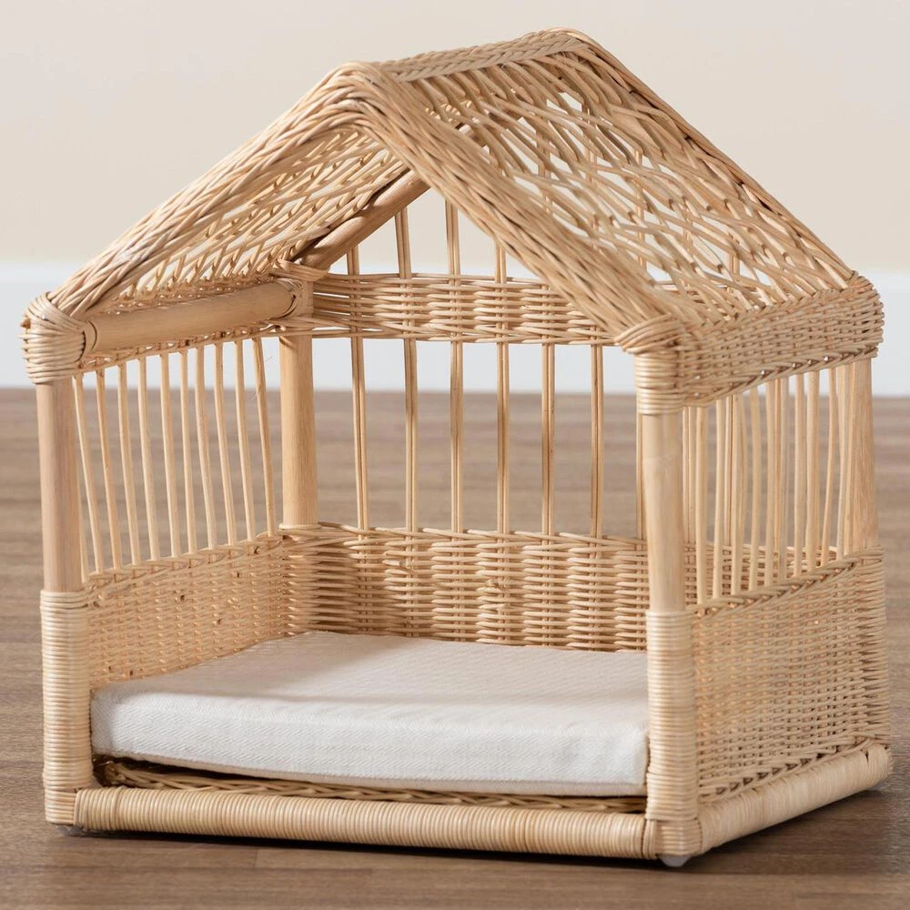 Baxton Studio Pieta Pet Bed In Natural Brown 4 Baxton Studio Pieta Pet Bed In Natural Brown - Image 2