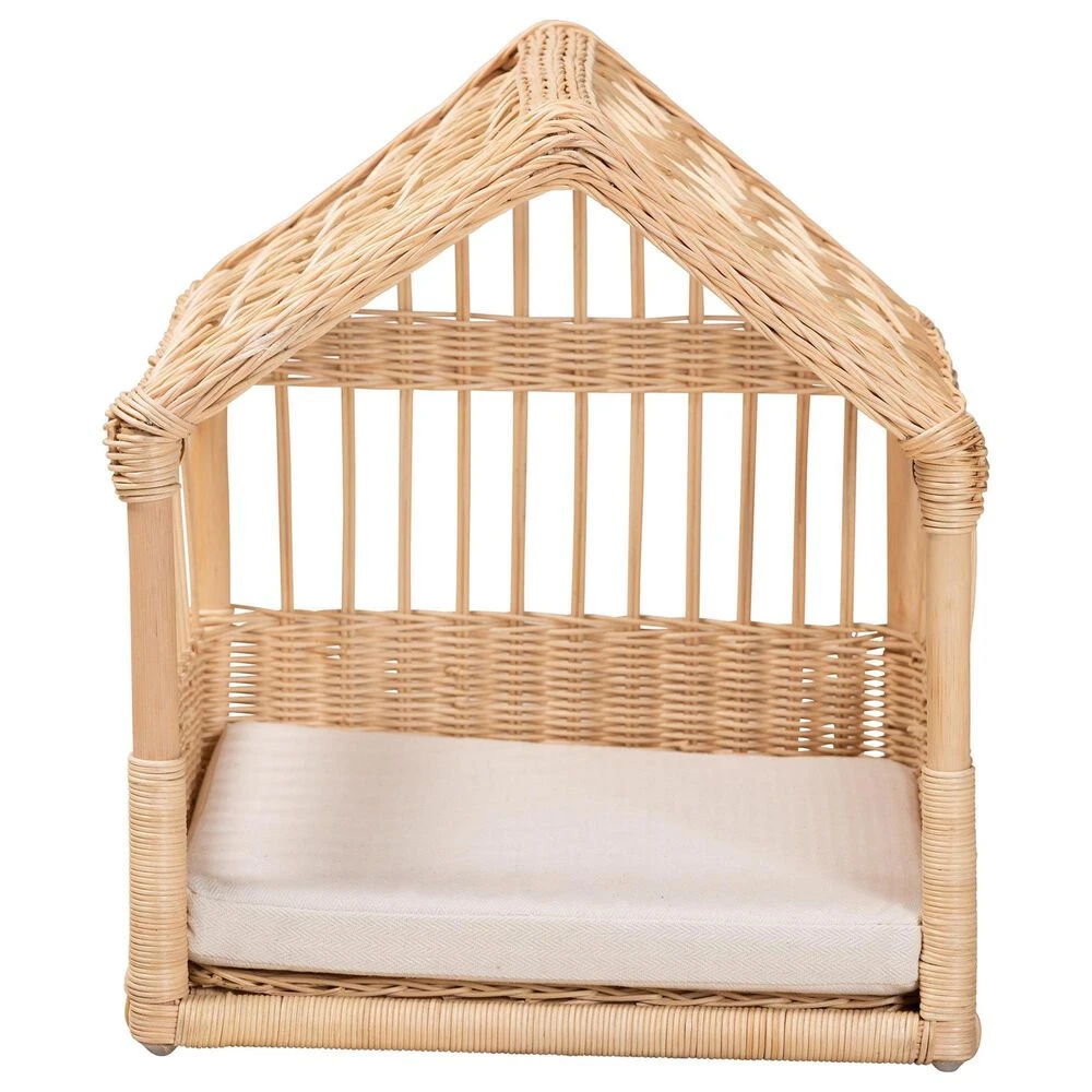 Baxton Studio Pieta Pet Bed In Natural Brown 5 Baxton Studio Pieta Pet Bed In Natural Brown - Image 3