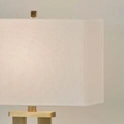 Signature Design By Ashley Coopermen Table Lamp In Gold And White -Home Decoration Series 65002750 3