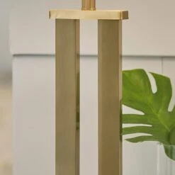 Signature Design By Ashley Coopermen Table Lamp In Gold And White -Home Decoration Series 65002750 4