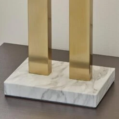 Signature Design By Ashley Coopermen Table Lamp In Gold And White -Home Decoration Series 65002750 5